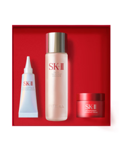 SK-II Facial Treatment Essence 75ml + RNA Power Cream 15g + GenOptics Spot Essence 10ml Skincare Gift Set