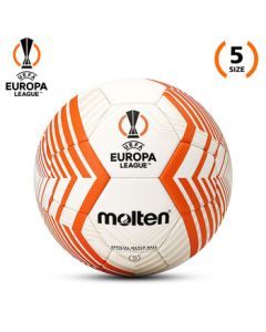 Molten (molten) UEFA Europa League Match Ball Size 5, Durable Soft Leather, Thermal Bonded and Machine Stitched Football F5U3600-23