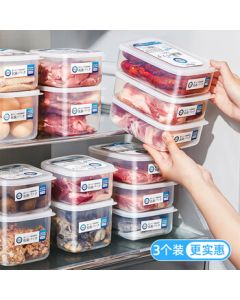 Katei Story (KATEI STORY) Japanese Antibacterial Freezer Storage Containers, Food-Grade Microwaveable Freezer Organizer, Meat Portioning Box, Fruit Container