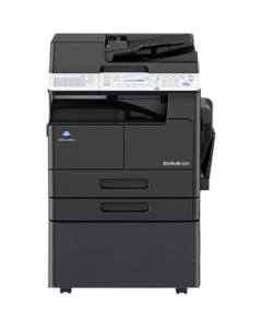 KONICA MINOLTA 225i A3/A4 Black & White Large Commercial Office Printer/Copier (Auto Document Feeder + Duplex Unit + Dual Paper Trays + Bottom Cabinet) Upgraded Version of 215i