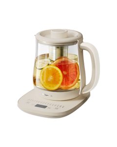 Bear Health Pot, Tea Maker, Kettle, Tea Kettle, 316L Stainless Steel Multi-Stage Insulation Mini Glass Flower Tea Pot, Electric Kettle 1.5L YSH-E15Q7 with Filter