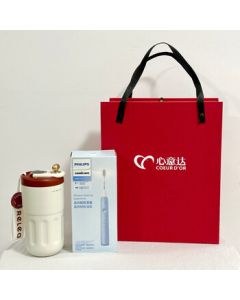 Philips (PHILIPS) Electric Toothbrush for Adults Sonic Vibration [Toothbrush HX2411 + WUSWU Digital Display Thermos Cup 410ml]