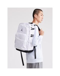Jordan Nike AJ Backpack Nike Starry Sky School Bag for Men, Women, Kids, and College Students, Laptop Backpack in White/Black