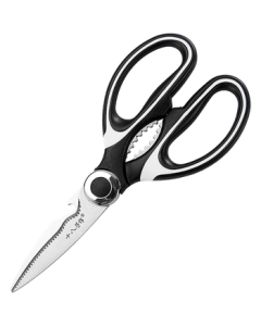 Shi Ba Zi Zuo Multi-functional Household Bottle Opener, Nut Cracker, and Kitchen Scissors SB3011 (Includes Protective Sheath)