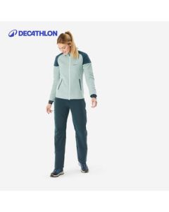 Decathlon SH500 Women's Mountain Hiking Fleece Warm Jacket Green XS-5002130