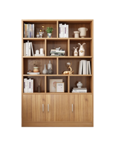 Yameile Bookshelf Bookcase Floor-standing Wall-mounted Office Living Room Storage Cabinet Solid Wood Core Bookcase Shelf Cabinet