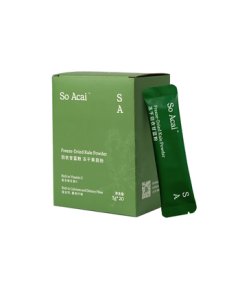 SO ACAI Freeze-Dried Pure Kale Powder Fitness Dietary Fiber Vegetable Powder Green Juice Breakfast Meal Replacement 60g