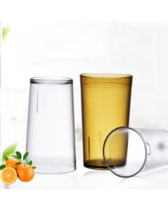 Pabei Restaurant Beverage Cup, Cold Drink Cup, PC Acrylic Juice Cup, 270ml, Random Color, Minimum 10 Pieces
