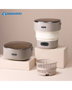 DAEWOO Foldable Mini Washing Machine Portable Travel Underwear Socks Small Semi-Automatic Washer DYXY-ZD13 Foldable Mini Washer