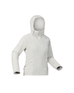 Decathlon Women's Ski Jacket for Alpine Skiing - Windproof, Waterproof Professional Gear - White L 5085018