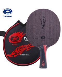 Galaxy Professional Table Tennis Blade, Ping Pong Paddle FL Handle, Red Black Carbon King 7W