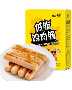 Yunshanban Ready-to-Eat Chicken Sausage Original Flavor 30g*10 Bags Individually Wrapped Low-Fat High-Protein Chicken Breast Ham Sausage