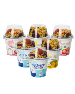 Adopt a Cup Yogurt Mixed Flavor 180g*6 Cups with Fruit Oatmeal Cereal Yogurt Breakfast Meal Replacement Snacks Whole Box