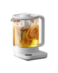 MiJia Xiaomi Health Kettle Electric Thermostatic Water Heater Tea Maker with 304 Stainless Steel, MiJia Small White Kettle for Home and Office, Includes Tea Strainer N1, 1.5L