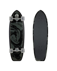 Decathlon Decathlon Land Surfing Board Spring Truck Skateboard 34-Inch Black 5099311