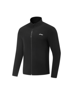 Li Ning Fleece-Lined Knit Collarless Jacket for Men, 2025 Autumn/Winter New Style 3D Tailored Sports Jacket AFDVB79