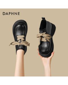Daphne Retro British Style Ankle Boots Autumn New Thick-Soled Martin Boots 4025605047 Black 38