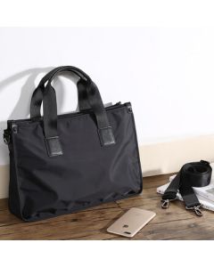 Paibaojue Men's Handbag Business Briefcase Large Capacity 15.6 Inch Laptop Bag Lightweight Shoulder Messenger Bag