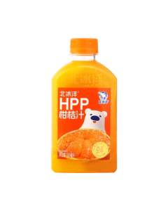 Beibingyang HPP Citrus Juice Beverage, Fresh Cold-Pressed Orange Juice 300ml*8 Bottles, Whole Case, Mid-Autumn Festival Gift