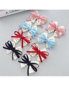 Lace lace bow hair clip Large