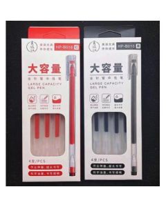 gel pen black 4 pcs large capacity 0.5
