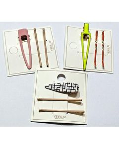 Drip oil hair ornament 3-piece set