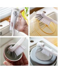 Kitchen cleaning brush with long handle plastic
