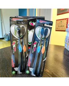 Toothbrush: Two packs of medium bristle + soft bristle toothbrush
