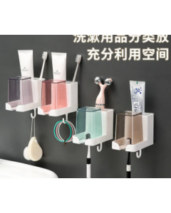 Toothbrush and toothpaste shelves