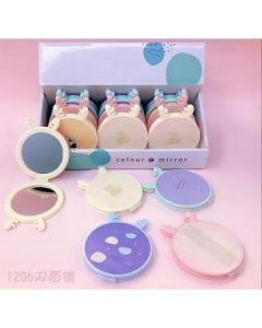 Double-sided mirror Portable portable small mirror 12/box
