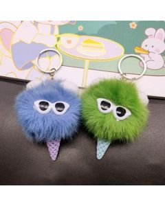 Glasses ice cream pendant plush toy keychain