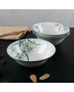 Bucket Bowl Ceramic Bowl New Narcissus Six A7 6 inch