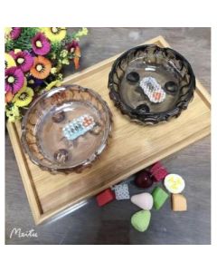 Glass three-legged ashtray Gold tripod type 30pcs/carton