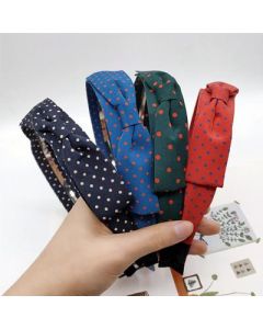 Polka dot hairpin bow headband female C4-3-5