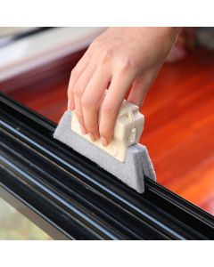 Window groove brushes 