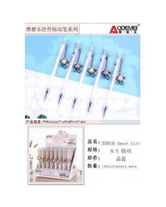 Pendant press pen Crystal Blue Momola 0.5