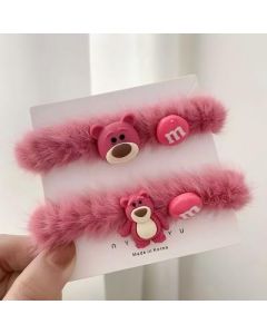 Plush hair cord Pair of packs