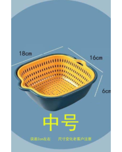 Square drain baskets are stackable