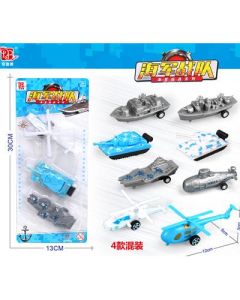 Playset, firefighting, navy plate, car model