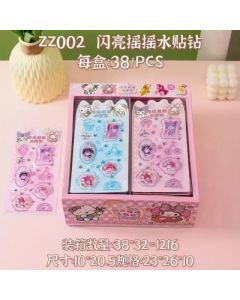 Rhinestone stickers 1216 pieces 38 packs box