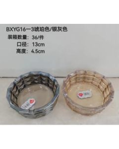 Crystal glass ashtray Large