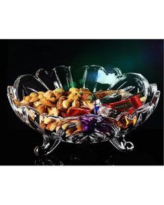 Glass fruit bowl Large