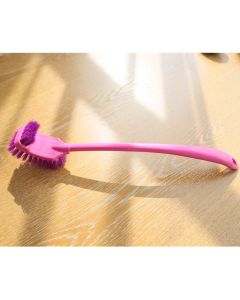 Toilet brush with long handle