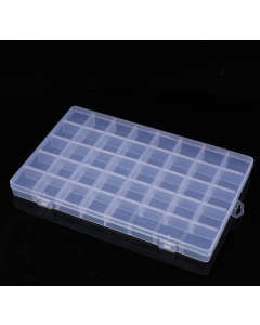 Jewelry box with transparent compartments