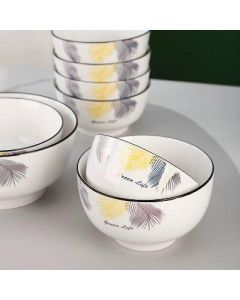 Ceramic rice bowl 5 inch 100pcs/piece