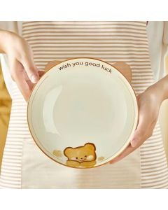 Fruit plate 7.1 inch full-color ceramic plate
