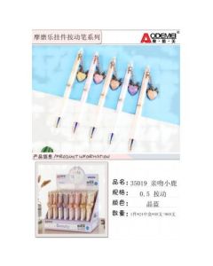 Pendant press pen 0.5 crystal blue Momol