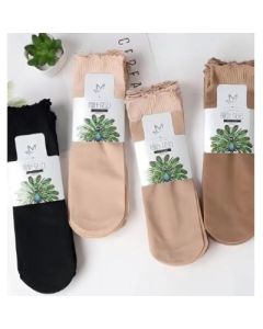Stockings, ruffle lace, non-marking loose mouth, medium tube