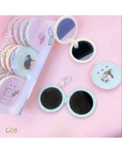 Double-sided mirror round 12/box