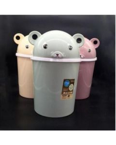 Trash can Bear flip cartoon storage bucket